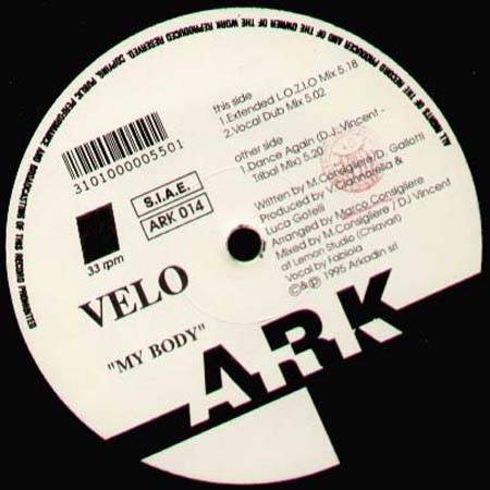 Velo - My Body | ARK (ARK 014) - main Velo - My Body | ARK (ARK 014) - main