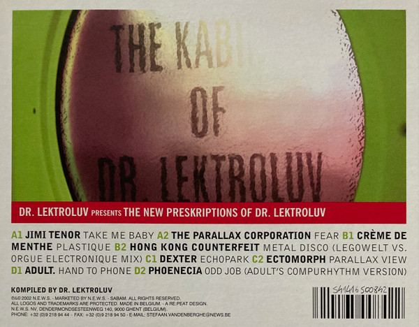 Dr. Lektroluv - The New Preskriptions Of Dr. Lektroluv | 541 (541416 500842) - 2