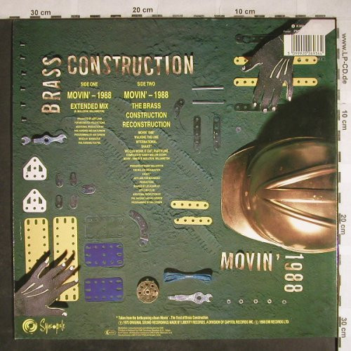 Brass Construction - Movin' - 1988 | Syncopate (12SYX 11) - main