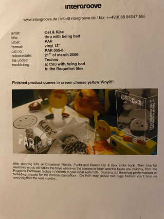 Ost & Kjex - Thru With Being Bad | Par (PAR 005) - main