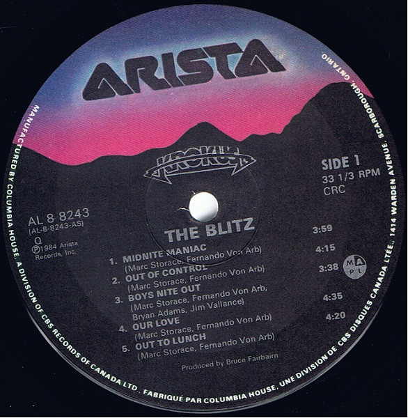 Krokus - The Blitz | Arista (AL8-8243) - 2