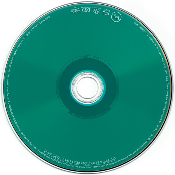 Stan Getz / João Gilberto Featuring Antonio Carlos Jobim - Getz / Gilberto | Verve Records (UCGU-9069) - 4