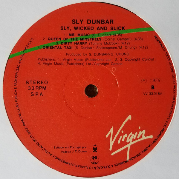 Sly Dunbar - Sly, Wicked And Slick | Virgin (VV-33 018V) - 4 Sly Dunbar - Sly, Wicked And Slick | Virgin (VV-33 018V) - 4