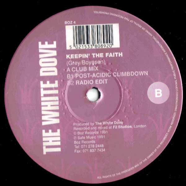 White Dove - Keepin' The Faith | Boz Records (BOZ 4)
