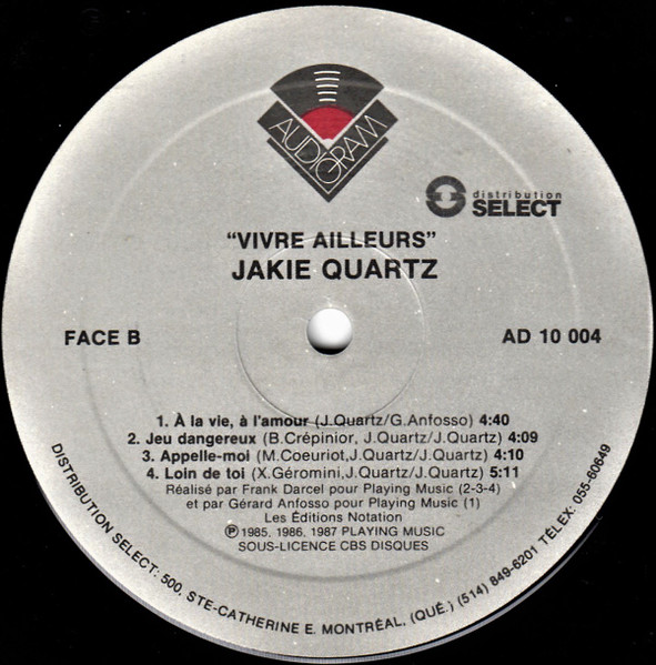 Jakie Quartz - Vivre Ailleurs | Audiogram (AD 10 004) - 4