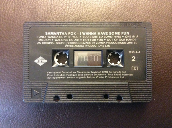 Samantha Fox - I Wanna Have Some Fun [Cassette] | Jive (1150-4-J) - 4