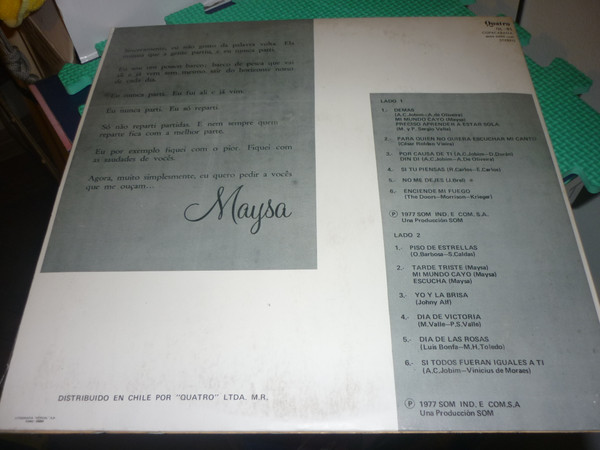 Maysa Matarazzo - Los Ultimos Exitos de Maysa | Copacabana (QL 81) - 2