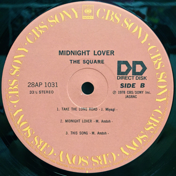 T-Square - Midnight Lover | CBS/Sony (28AP 1031) - 3