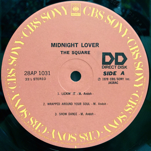 T-Square - Midnight Lover | CBS/Sony (28AP 1031) - 2