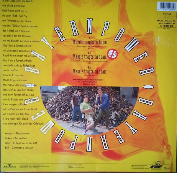 Bayernpower - Maedls Tragts Mi Hoam | Ariola (612 754) - 2