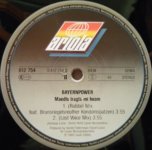 Bayernpower - Maedls Tragts Mi Hoam | Ariola (612 754) - 4