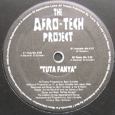The Afro-Tech Project - Tuta Fanya | Red 7 Records (RED7-004)
