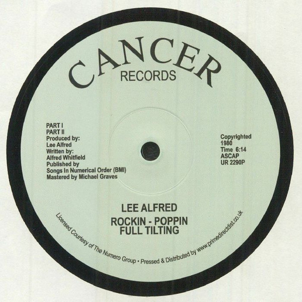 Lee Alfred - Rockin - Poppin Full Tilting | Cancer Records (UR 2290P) Lee Alfred - Rockin - Poppin Full Tilting | Cancer Records (UR 2290P)