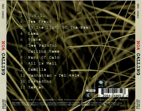 Noa - Calling | Geffen Records (424 965-2) - 2