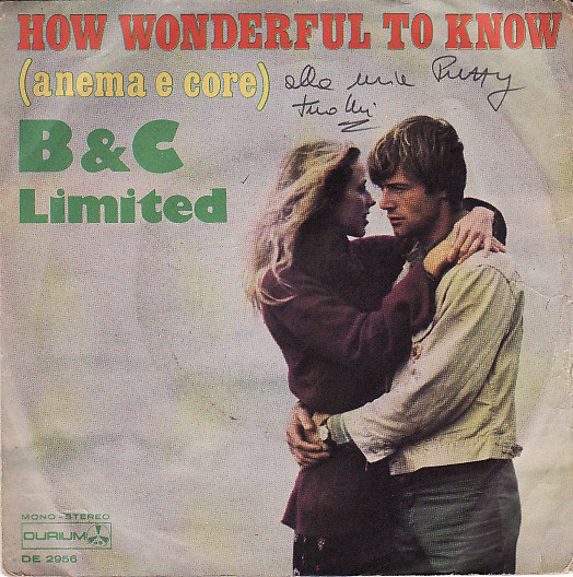 B & C Limited - How Wonderful To Know (Anema E Core) | Durium (DE 2956) - main
