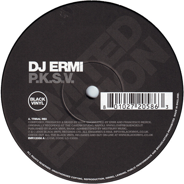 DJ Ermi & Francesco Merck - P.K.S.V. | Black Vinyl Records (BVR12058) - main DJ Ermi & Francesco Merck - P.K.S.V. | Black Vinyl Records (BVR12058) - main