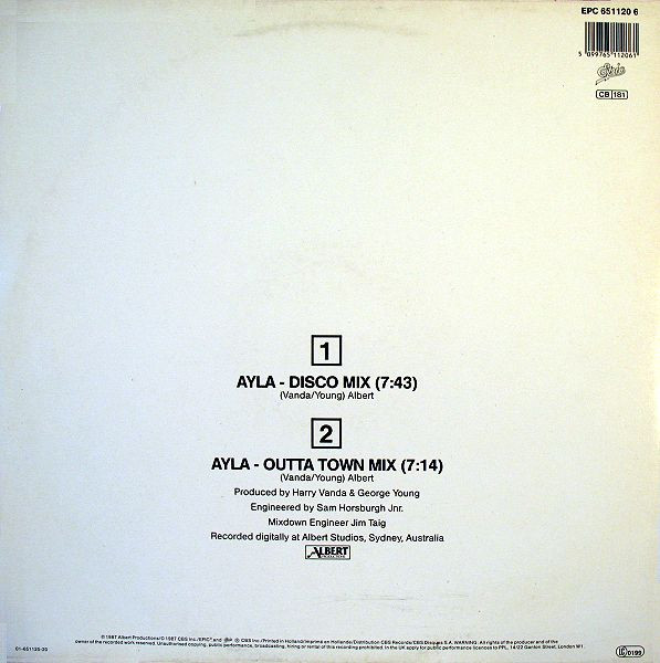 Flash & The Pan - Ayla (The Mixes) | Epic (EPC 651120 6)
