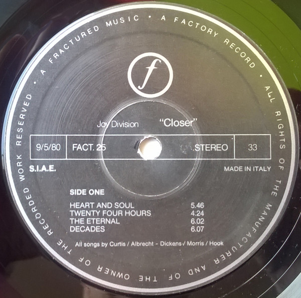 Joy Division - Closer | Factory (FACT∙XXV) - 3 Joy Division - Closer | Factory (FACT∙XXV) - 3