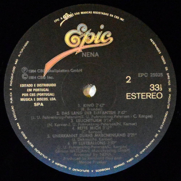 Nena - 99 Luftballons | Epic (EPC25925)