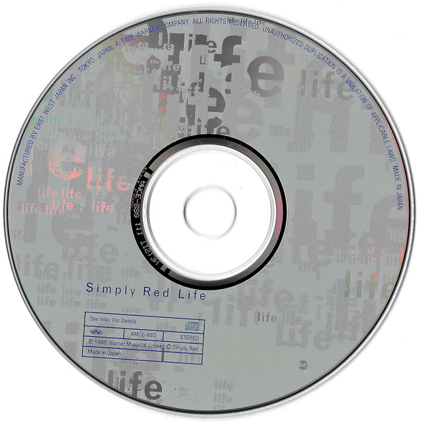 Simply Red - Life [CD - 1st Japan Press - 1995 - EX / EX] Pop Soul | EastWest (AMCE-880) - 4