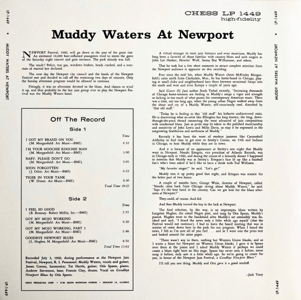 Muddy Waters - Muddy Waters At Newport 1960 | Speakers Corner Records (LP 1449) - 2 Muddy Waters - Muddy Waters At Newport 1960 | Speakers Corner Records (LP 1449) - 2