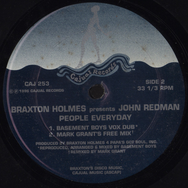 Braxton Holmes Presents John Redmond - People Everyday (Remixes) | Cajual Records (CAJ 253)