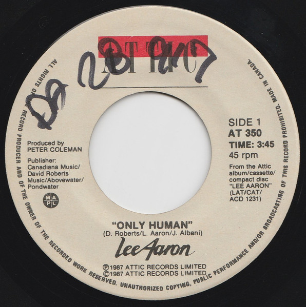 Lee Aaron - Only Human | Attic (AT 350) - 3