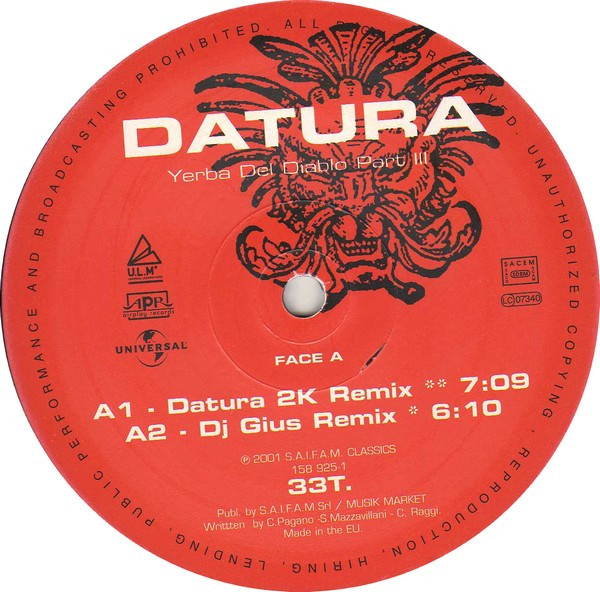 Datura - Yerba Del Diablo (Part III) | Universal Licensing Music (ULM) (158 925-1) - 4 Datura - Yerba Del Diablo (Part III) | Universal Licensing Music (ULM) (158 925-1) - 4