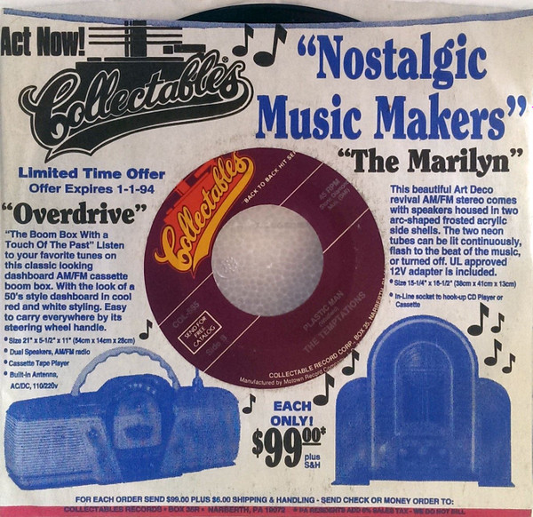 The Temptations - Papa Was A Rolling Stone / Plastic Man | Collectables (COL-565) - 3