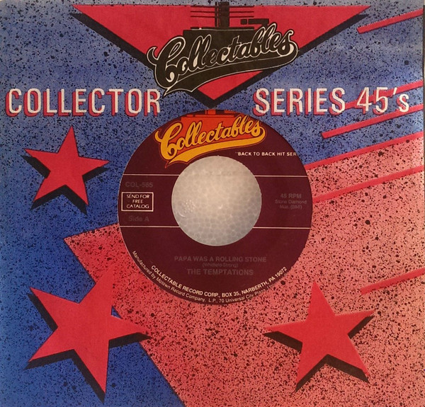 The Temptations - Papa Was A Rolling Stone / Plastic Man | Collectables (COL-565) - main