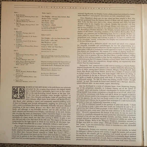 Eric Dolphy / Ron Carter - Magic | Prestige (PR-24053) - 3