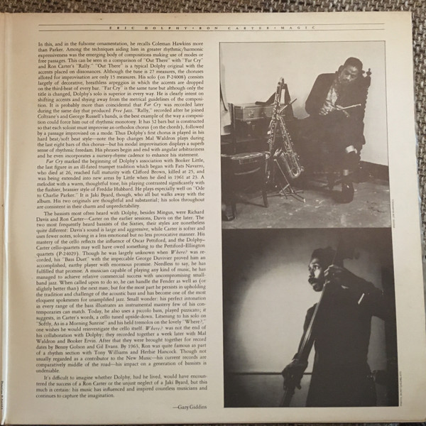 Eric Dolphy / Ron Carter - Magic | Prestige (PR-24053) - 4