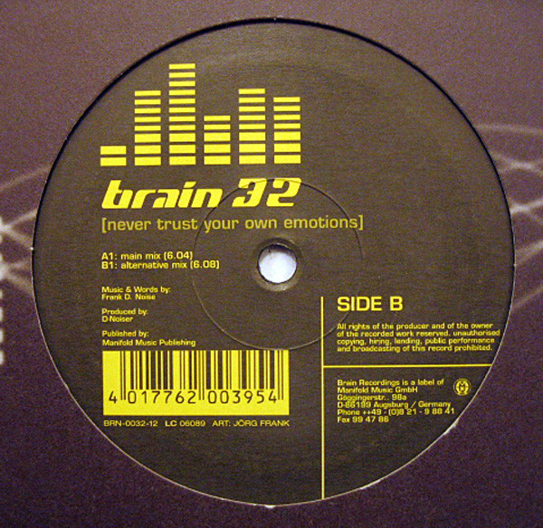 Brain - Never Trust Your Own Emotions | Brain Recordings (BRN-0032-12) - main Brain - Never Trust Your Own Emotions | Brain Recordings (BRN-0032-12) - main