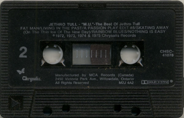 Jethro Tull - "M.U." The Best Of Jethro Tull | Chrysalis (CHMC-41078) - 4