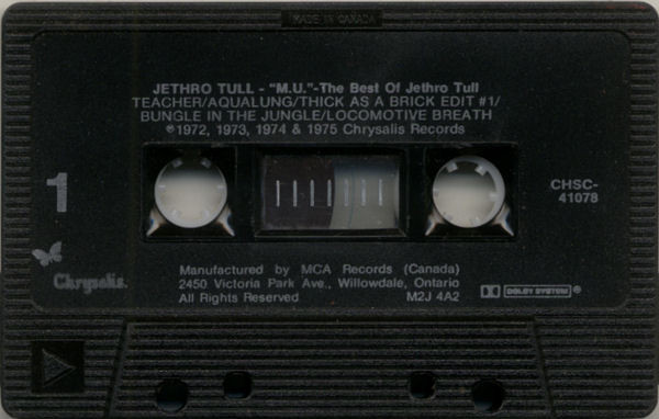 Jethro Tull - "M.U." The Best Of Jethro Tull | Chrysalis (CHMC-41078) - 3