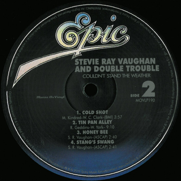 Stevie Ray Vaughan & Double Trouble - Couldn't Stand The Weather | Music On Vinyl (MOVLP190) - 3