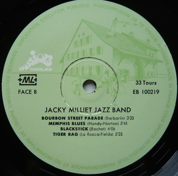 Jacky Milliet Jazz Band Featuring Carrie Smith - Jacky Milliet Jazz Band | Evasion Disques (EB 100 219) - 4 Jacky Milliet Jazz Band Featuring Carrie Smith - Jacky Milliet Jazz Band | Evasion Disques (EB 100 219) - 4
