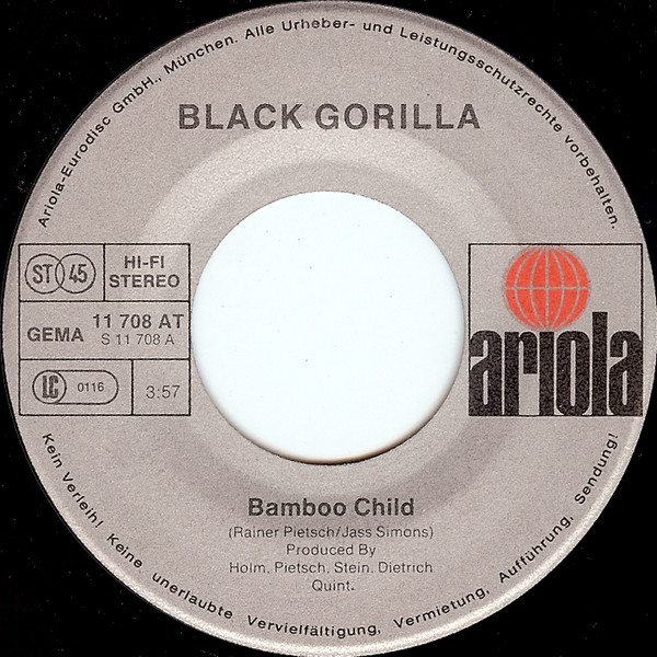 Black Gorilla - Bamboo Child | Ariola (11 708 AT) - 2