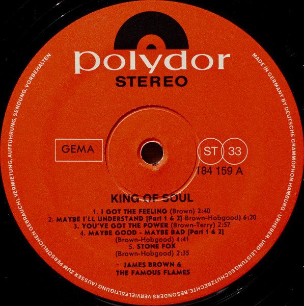 James Brown & The Famous Flames - King Of Soul | Polydor (184 159) - 3