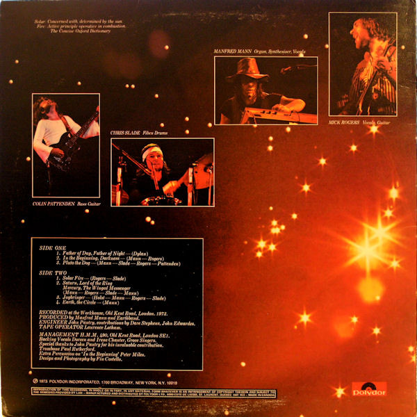 Manfred Mann's Earth Band - Solar Fire | Polydor (PD 6019) - 2