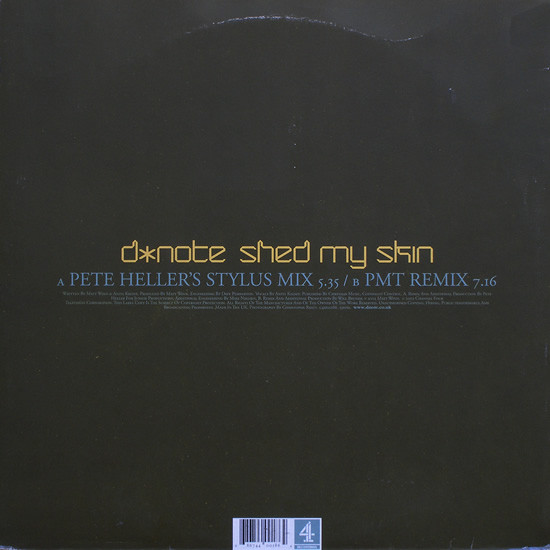 D*Note - Shed My Skin | Channel Four Music (C4M00186) - 2