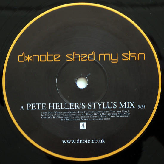 D*Note - Shed My Skin | Channel Four Music (C4M00186) - 4