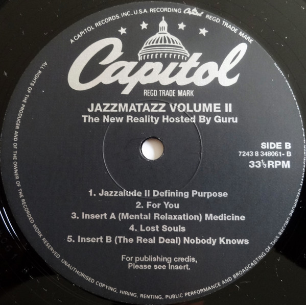 Guru - Jazzmatazz Volume II The New Reality | Capitol Records (7243 8 34806 1 6) - main