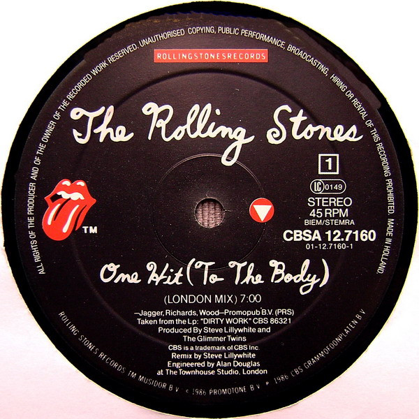 The Rolling Stones - One Hit (To The Body) | Rolling Stones Records (CBSA 12.7160) - 3
