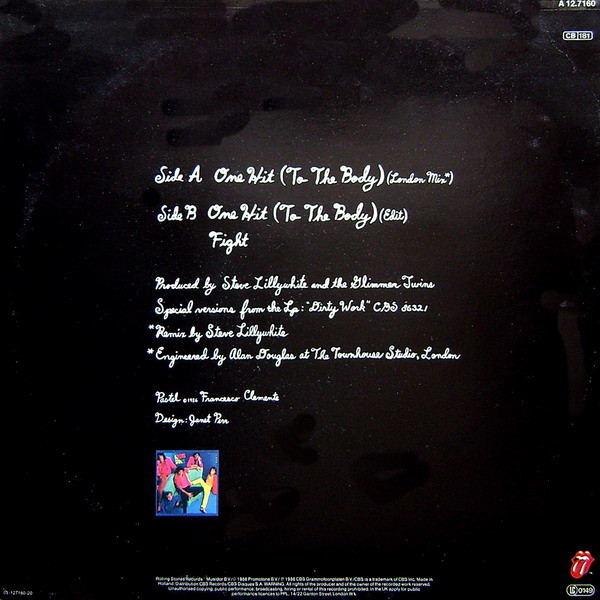 The Rolling Stones - One Hit (To The Body) | Rolling Stones Records (CBSA 12.7160) - 2