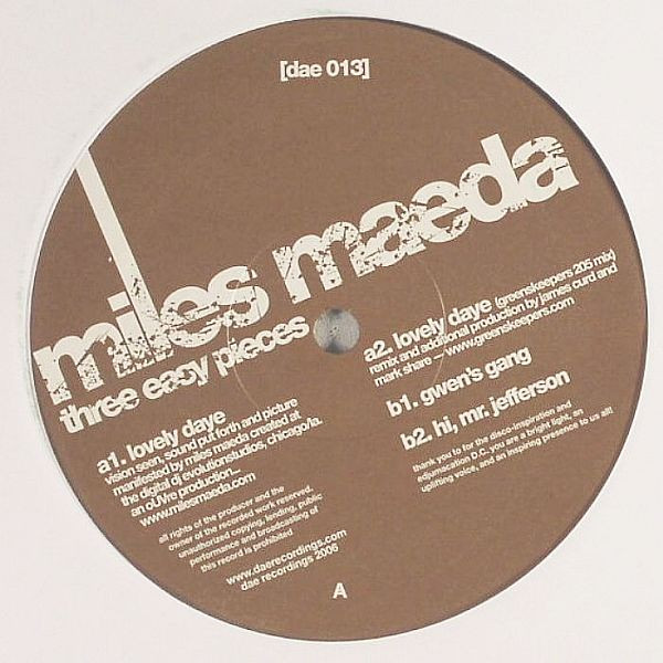 Miles Maeda - Three Easy Pieces | Dae Recordings (dae 013) - main