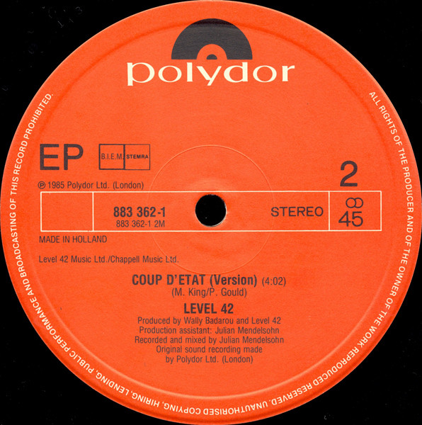 Level 42 - Something About You (Sisa Mix) | Polydor (883 362-1) - 4 Level 42 - Something About You (Sisa Mix) | Polydor (883 362-1) - 4