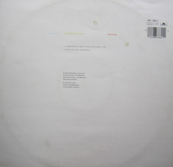Level 42 - Something About You (Sisa Mix) | Polydor (883 362-1) - 2 Level 42 - Something About You (Sisa Mix) | Polydor (883 362-1) - 2
