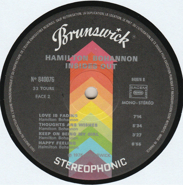 Hamilton Bohannon - Insides Out | Brunswick (840 076) - 4