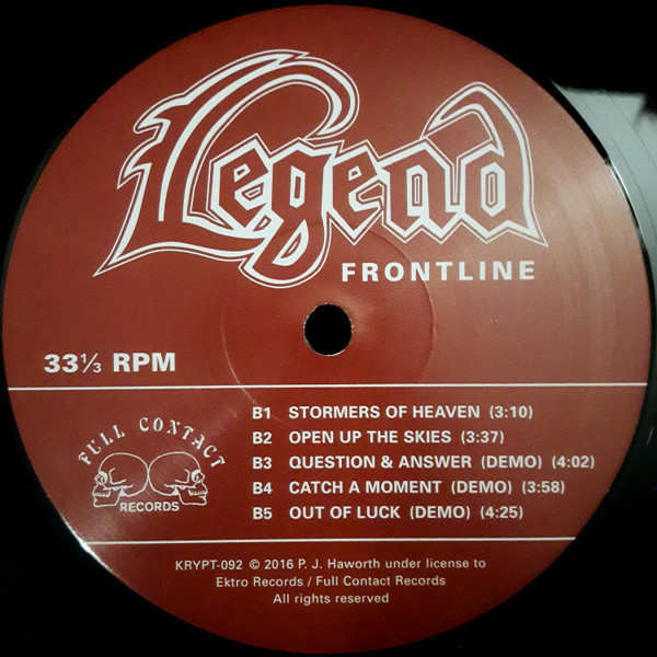 Legend - Frontline | Full Contact Records (KRYPT-092) - 4